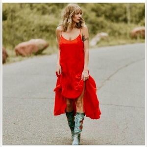 Freebird by Steven Cyrus 7 Blue Heeled Boots with Red Rose Embroidery